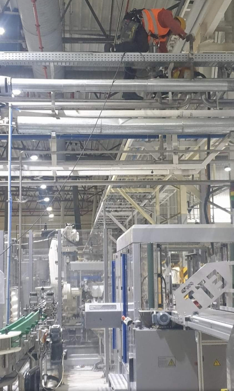 Zabezpieczanie konstrukcji stalowych - fabryka, Reckitt Benckinser